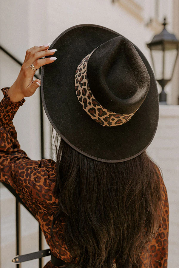 Candid Feelings Wool Fedora In Black - Image 2