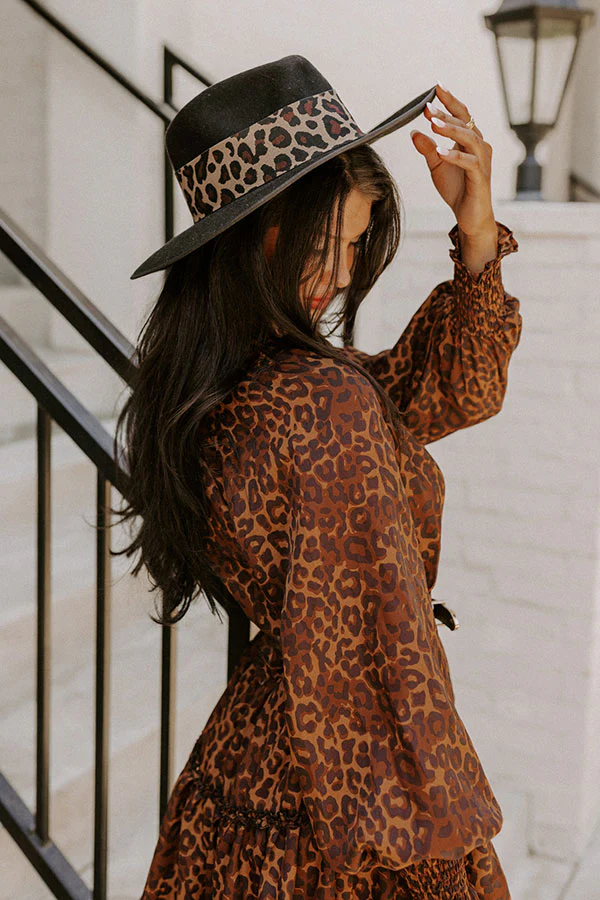 Candid Feelings Wool Fedora In Black - Image 3