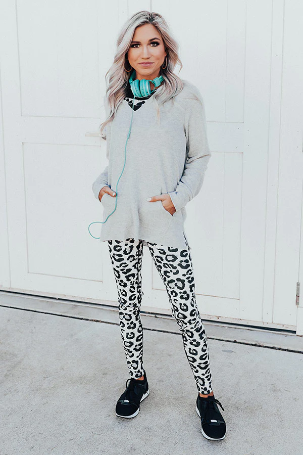 Cappuccino Run Hoodie In Grey - Image 2