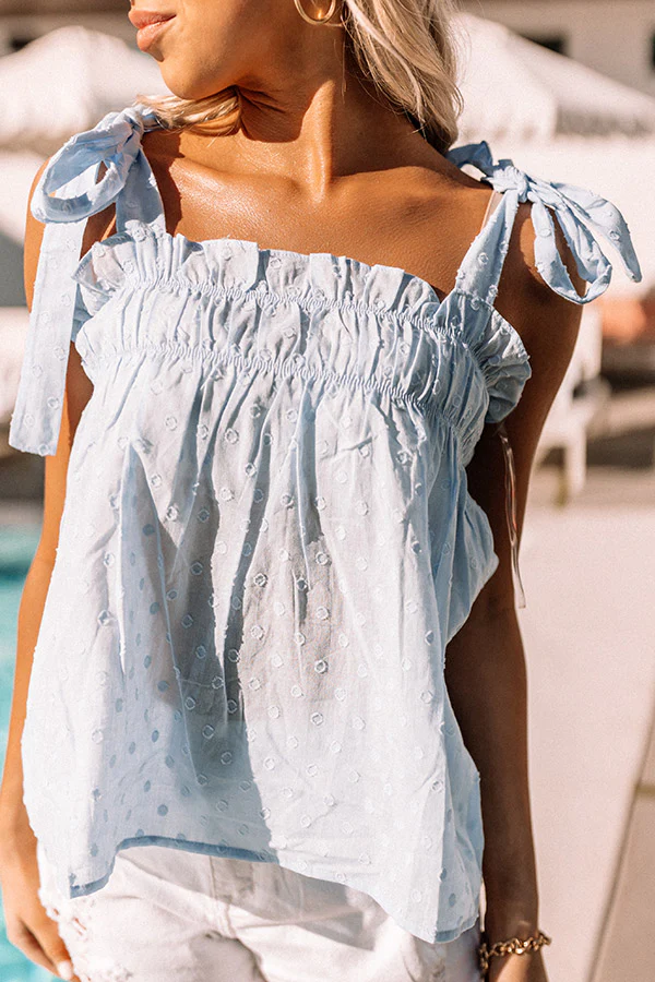 Capri Memories Tank In Sky Blue - Image 6