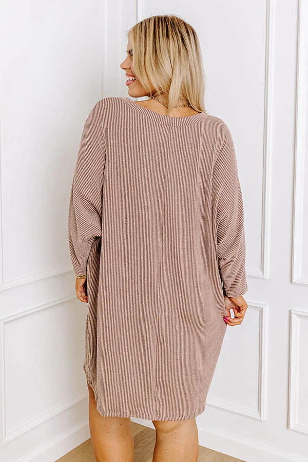 Casual Chats Shift Dress In Hazelnut Curves - Image 7