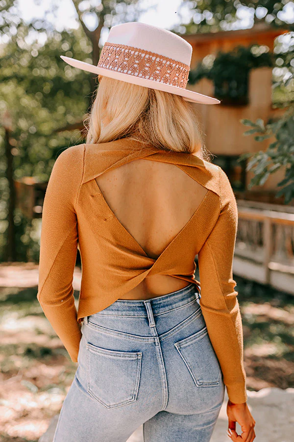 Casually Yours Cut Out Sweater In Light Camel - Image 8