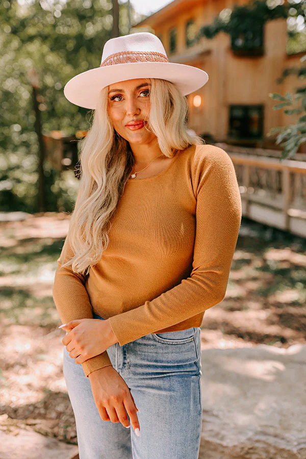 Casually Yours Cut Out Sweater In Light Camel - Image 9