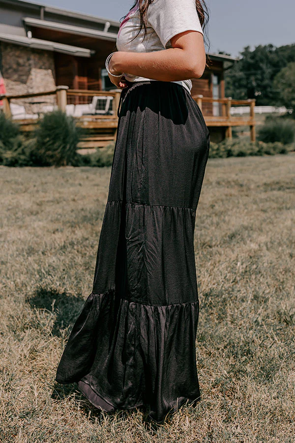 Caught Crushing High Waist Pants In Black - Image 3