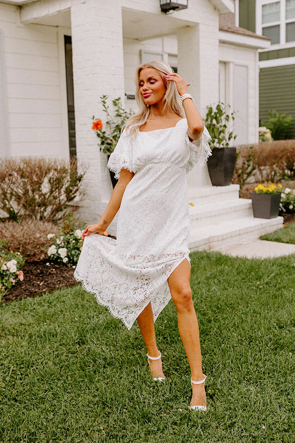 Champagne Getaway Lace Midi - Image 3