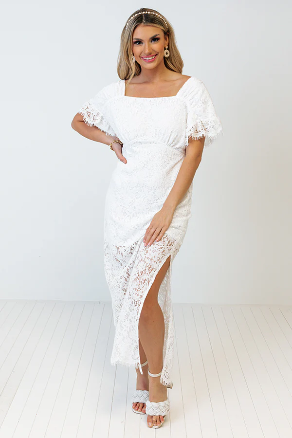 Champagne Getaway Lace Midi - Image 4
