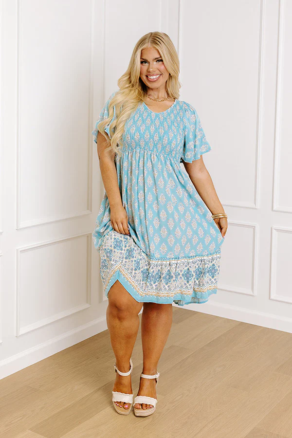 Charming Walk Smocked Midi Curves - Image 3