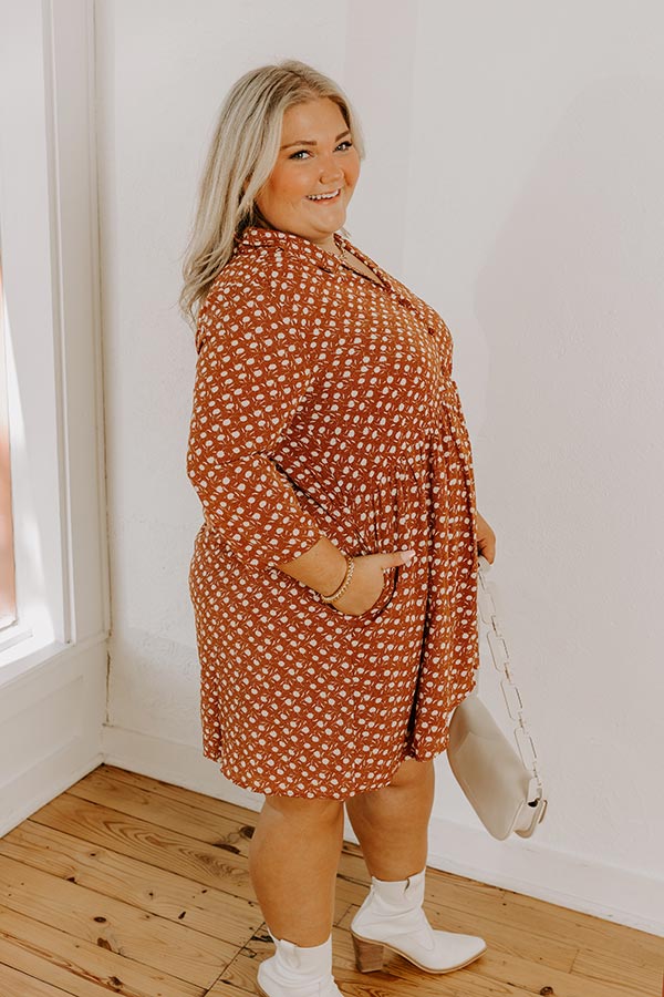 Cherry Mood Tunic Dress In Camel Curves - Image 3