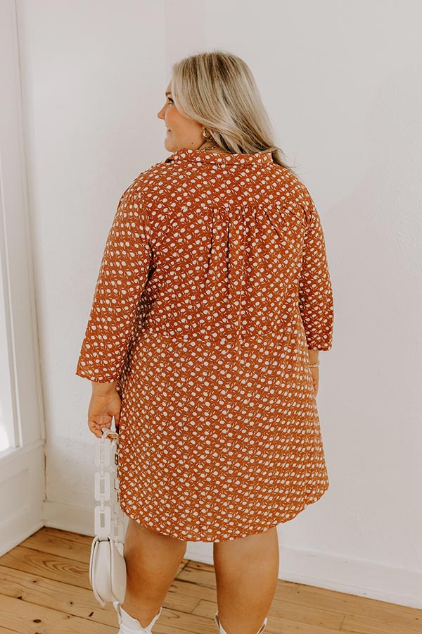 Cherry Mood Tunic Dress In Camel Curves - Image 4