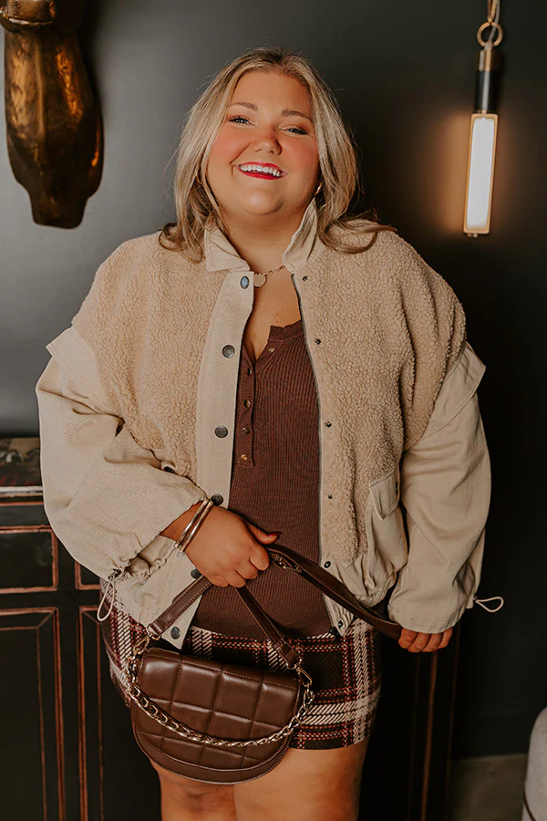 Chestnuts Roasting Sherpa Jacket Curves - Image 2