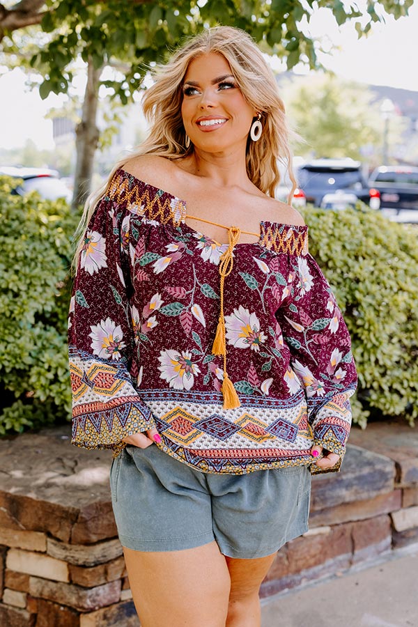 Chic Delights Floral Top Curves