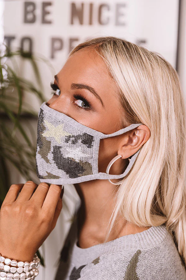 Chic On Command Camo Cloth Face Mask - Image 3