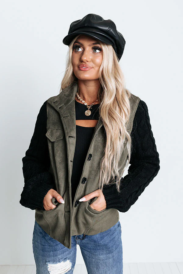 Chic State Faux Suede Jacket - Image 5