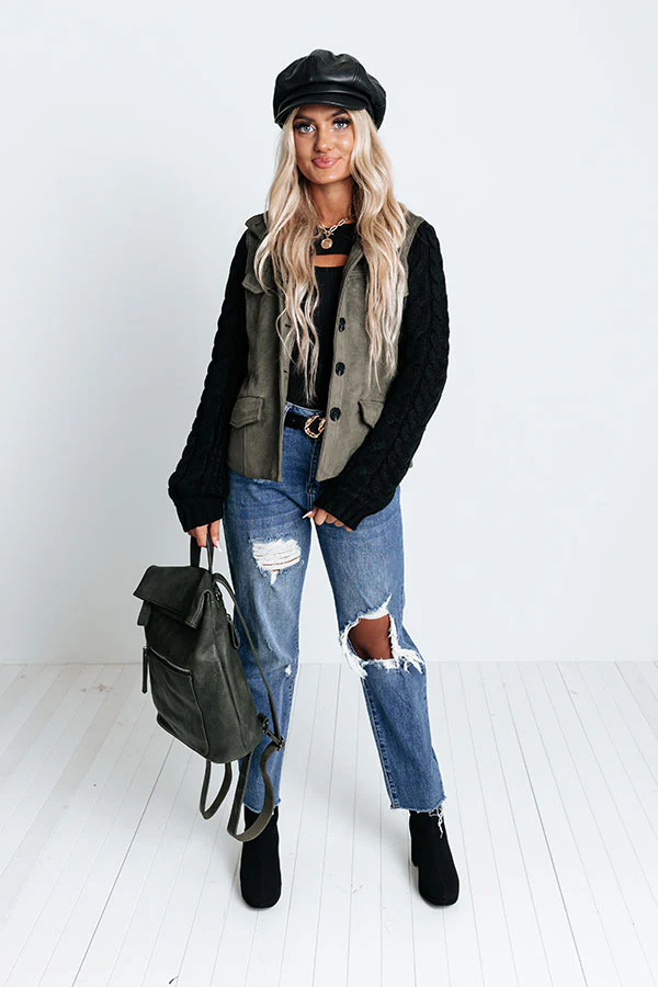 Chic State Faux Suede Jacket - Image 6