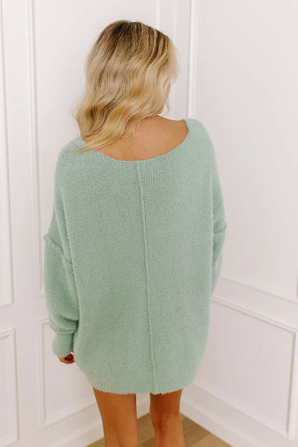 Chilly Afternoon Knit Sweater In Mint - Image 5