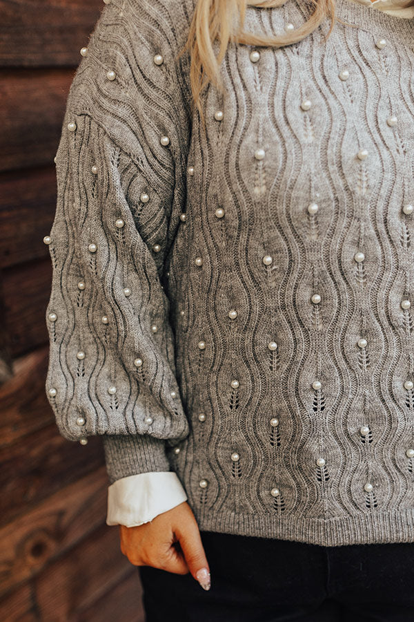 Chilly Wind Embellished Knit Sweater In Grey Curves - Image 4