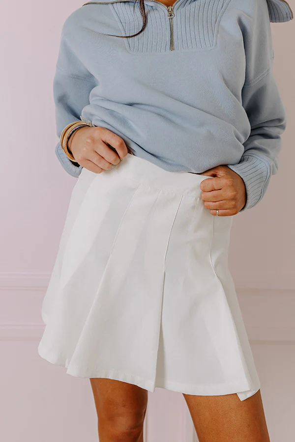 Clever Moment Skirt In Ivory - Image 3