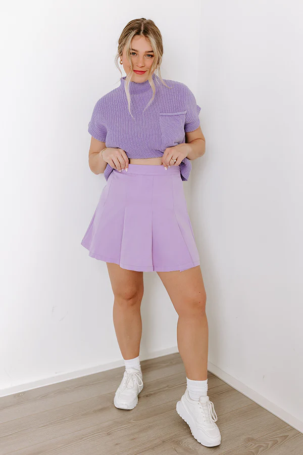 Clever Moment Skirt In Lavender - Image 2