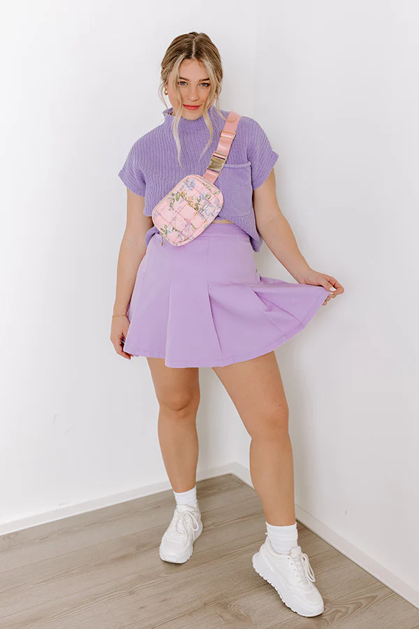 Clever Moment Skirt In Lavender - Image 3