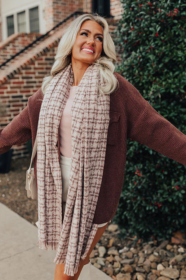 Cocoa Point Scarf In Dusty Purple - Image 3