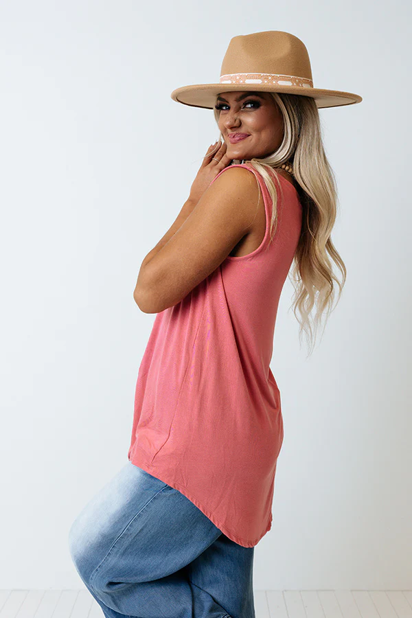 Connecting Flight Shift Tank In Pink - Image 4