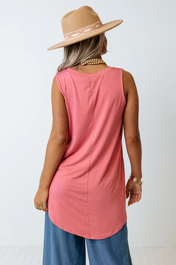 Connecting Flight Shift Tank In Pink - Image 5