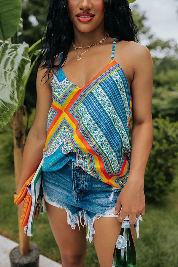 20-8 Cool Commitment Shift Tank in Ocean Blue - Image 3