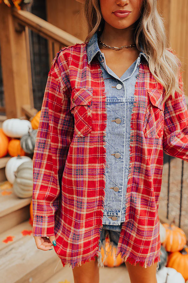 Cool Weather Inclined Plaid Top - Image 6