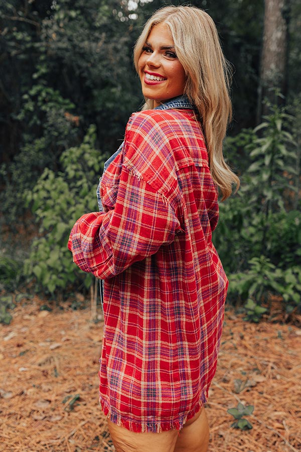 Cool Weather Inclined Plaid Top Curves - Image 6