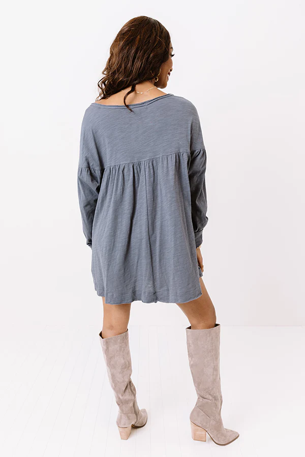 Country Stroll Shift Tunic In Slate - Image 8