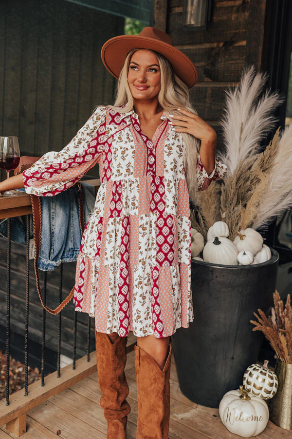 Couture Charm Floral Dress - Image 3