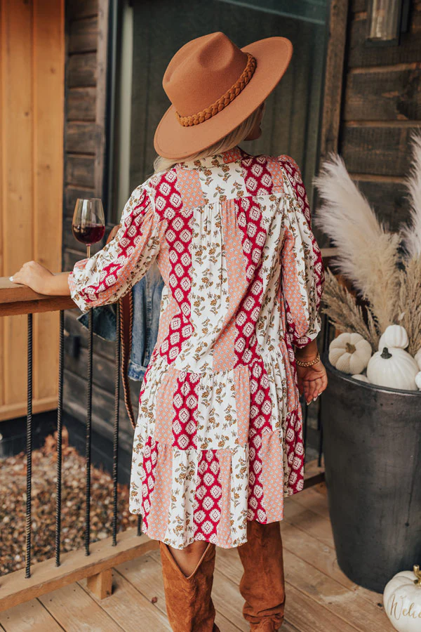 Couture Charm Floral Dress - Image 5