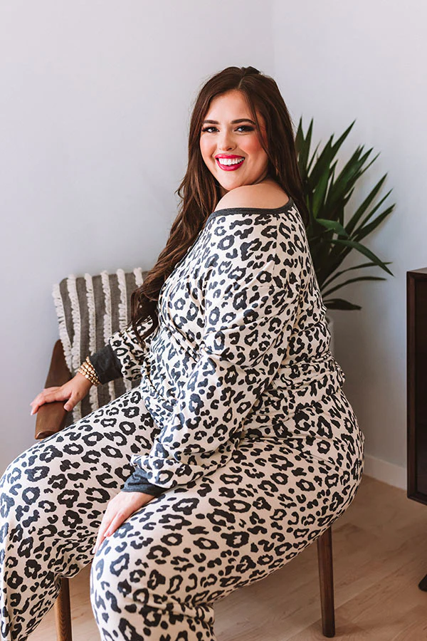 Cozier Now Leopard Top In Cream Curves - Image 7