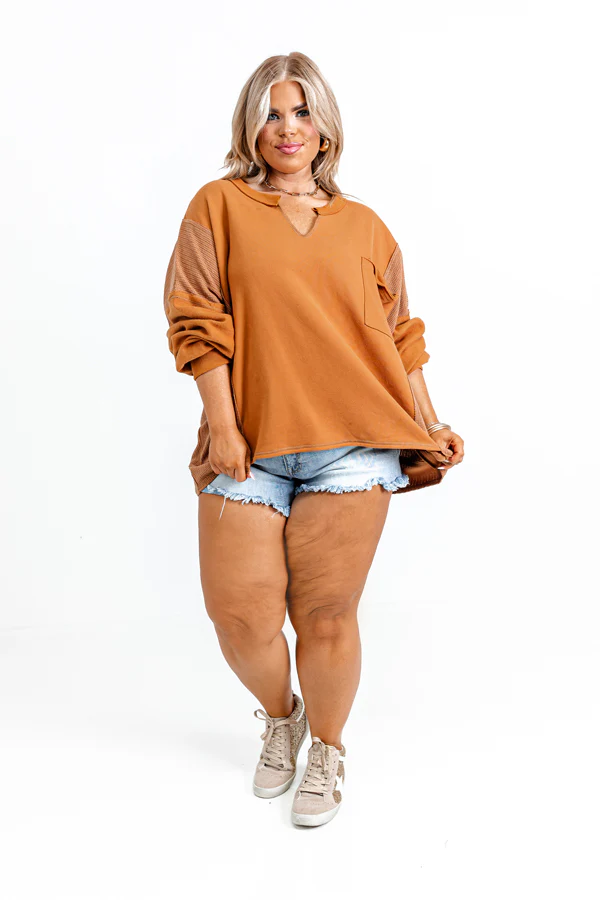 Cozy Composition Sweater Curves
