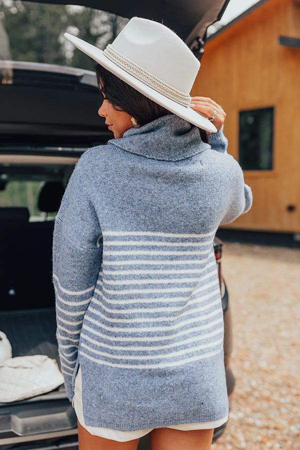 Cozy Fall Morning Stripe Sweater - Image 3