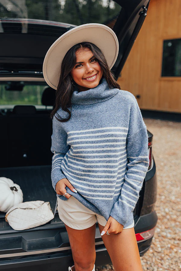 Cozy Fall Morning Stripe Sweater - Image 6