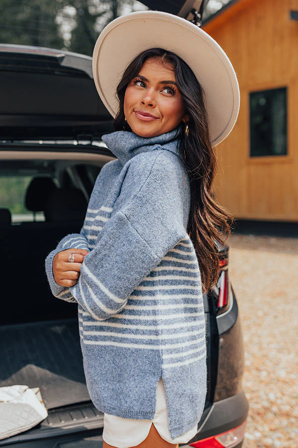 Cozy Fall Morning Stripe Sweater - Image 8