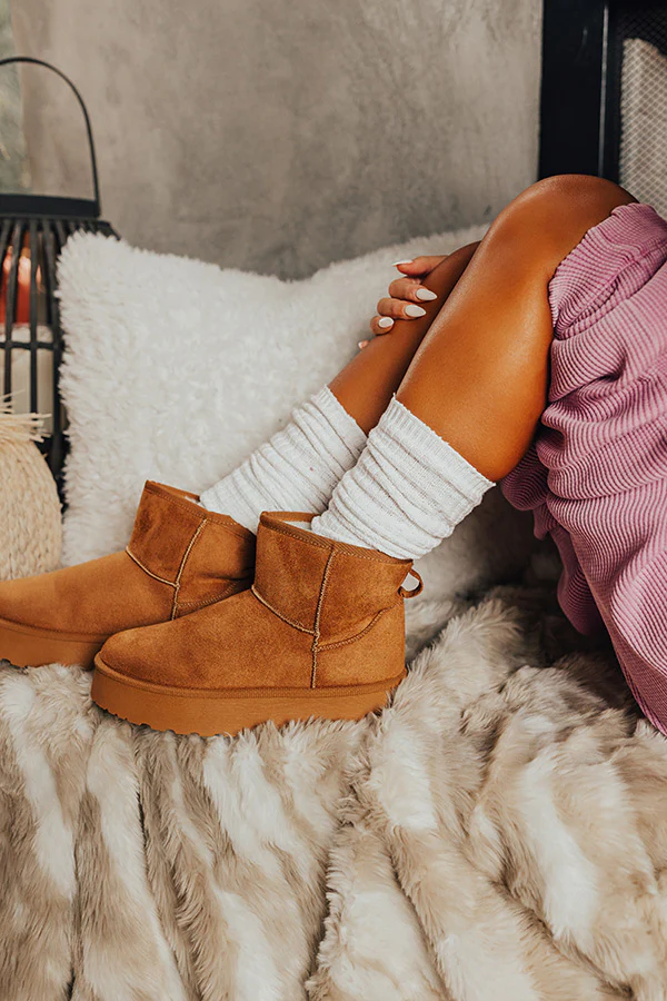 Cozy Outing Waffle Knit Leg Warmers In White