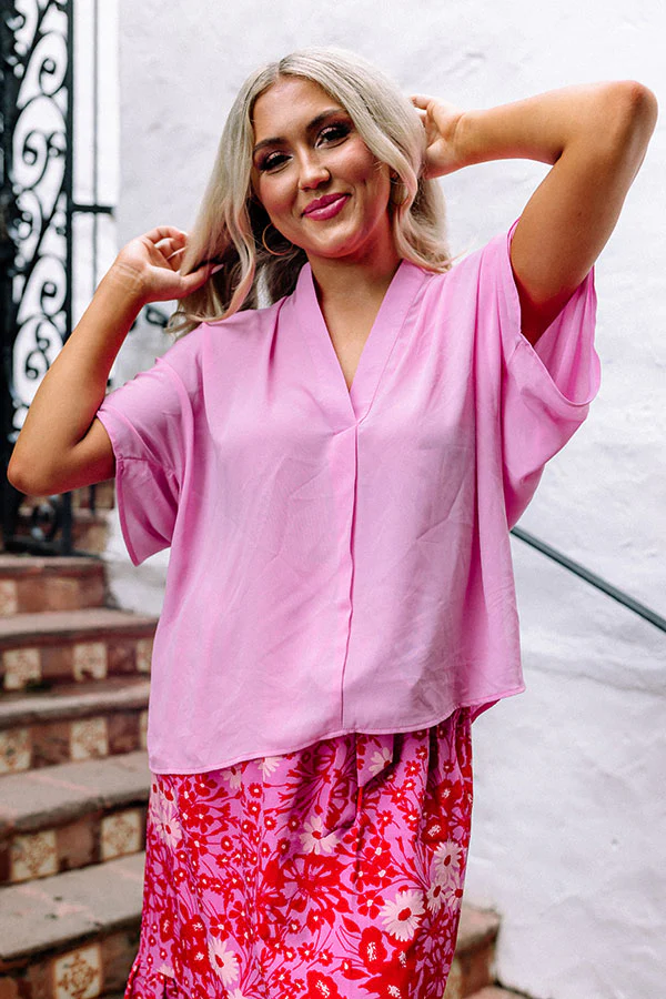 Creating Memories Shift Top In Pink - Image 8
