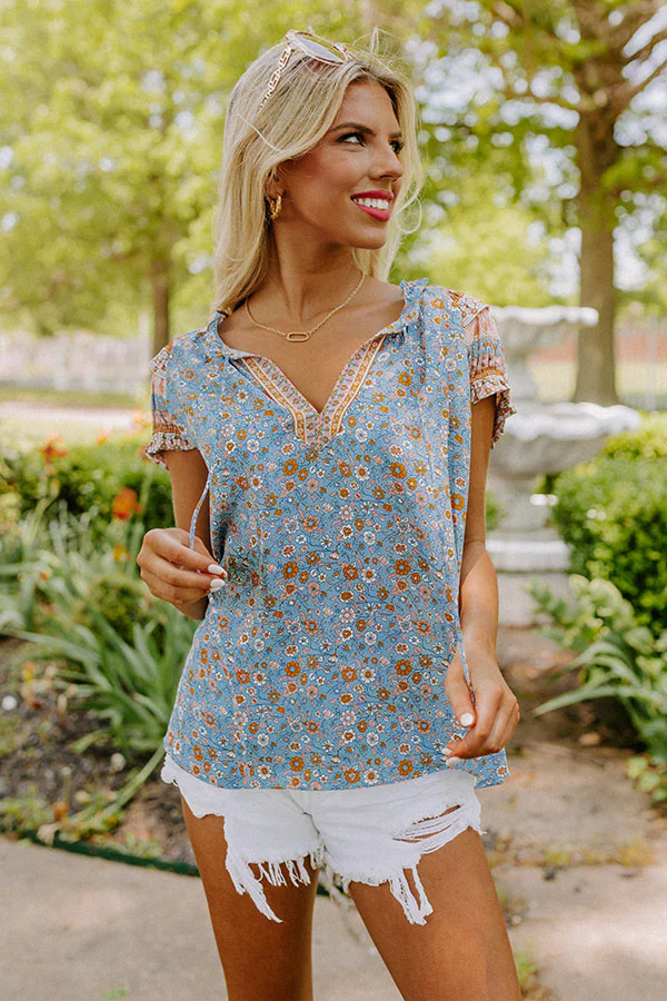 Cute And Coasting Floral Shift Top - Image 6