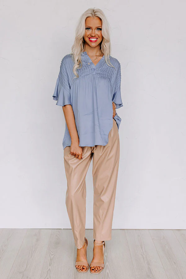 Cute Crew Shift Top in Airy Blue - Image 4