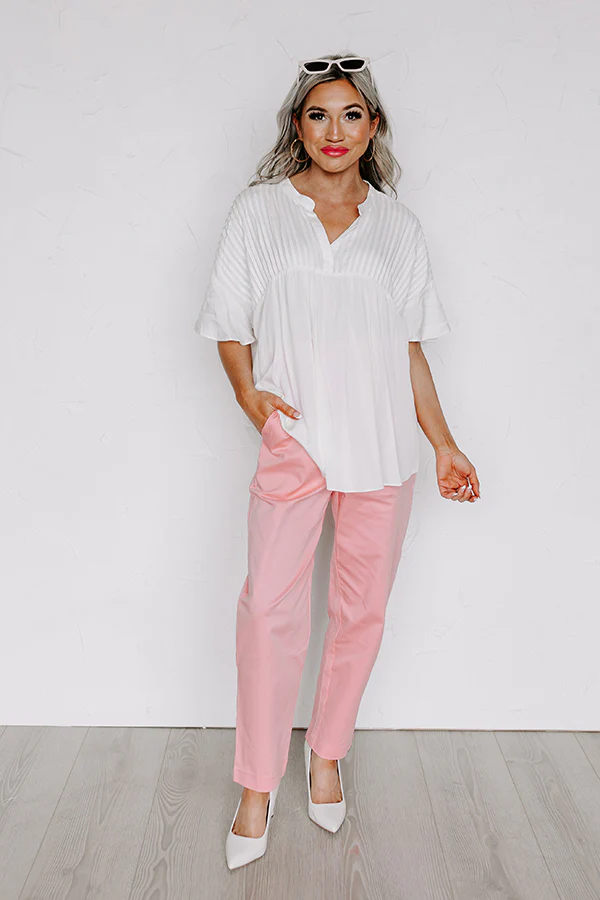 Cute Crew Shift Top in Ivory - Image 2