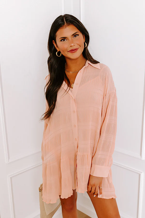 Dance And Dream Tunic Dress In Peach - Image 6