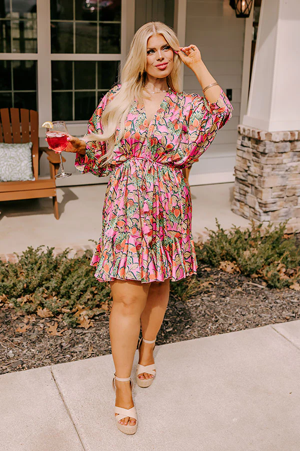 Dapper Dreams Floral Mini Dress Curves - Image 6