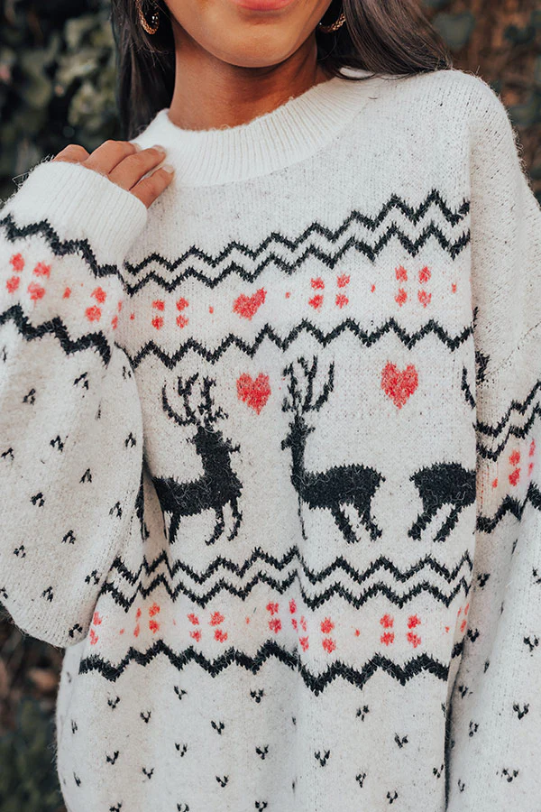 Deck The Halls Sweater In Ivory - Image 3