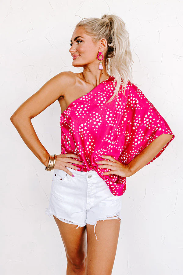 Definitely Dreamy Shift Top In Hot Pink - Image 2