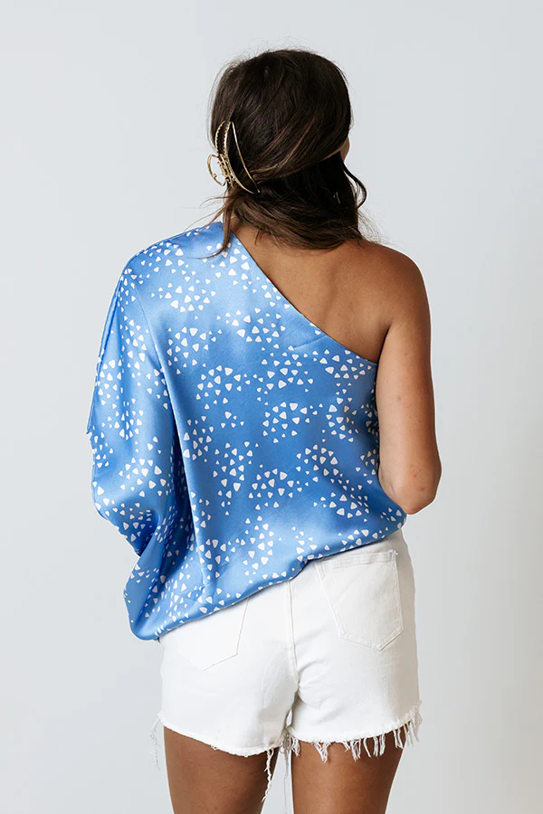 Definitely Dreamy Shift Top In Sky Blue - Image 7