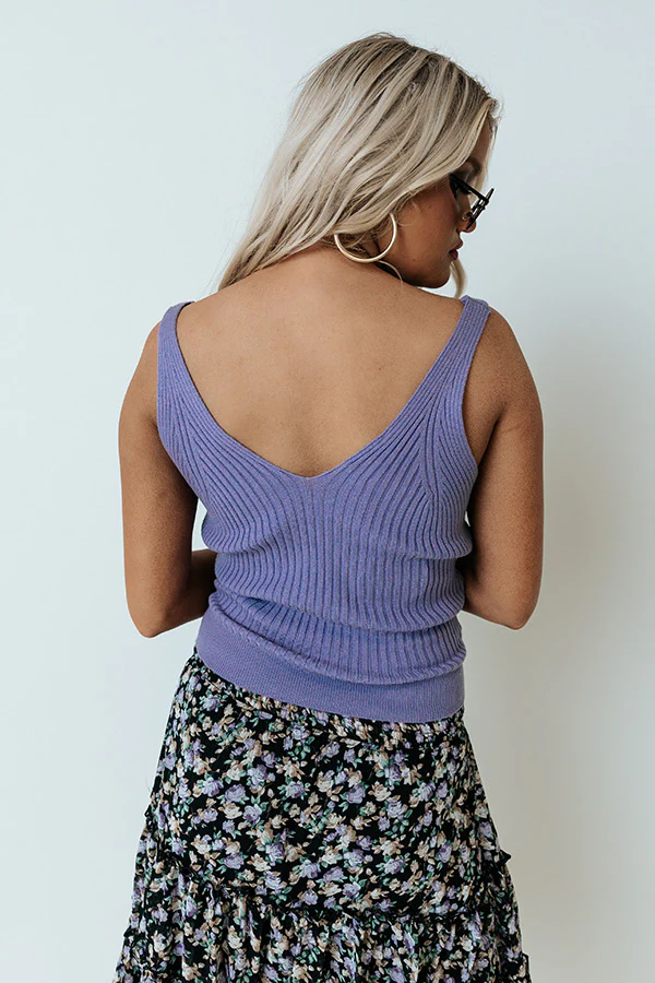 Desert Days Ribbed Tank In Lavender - Image 9