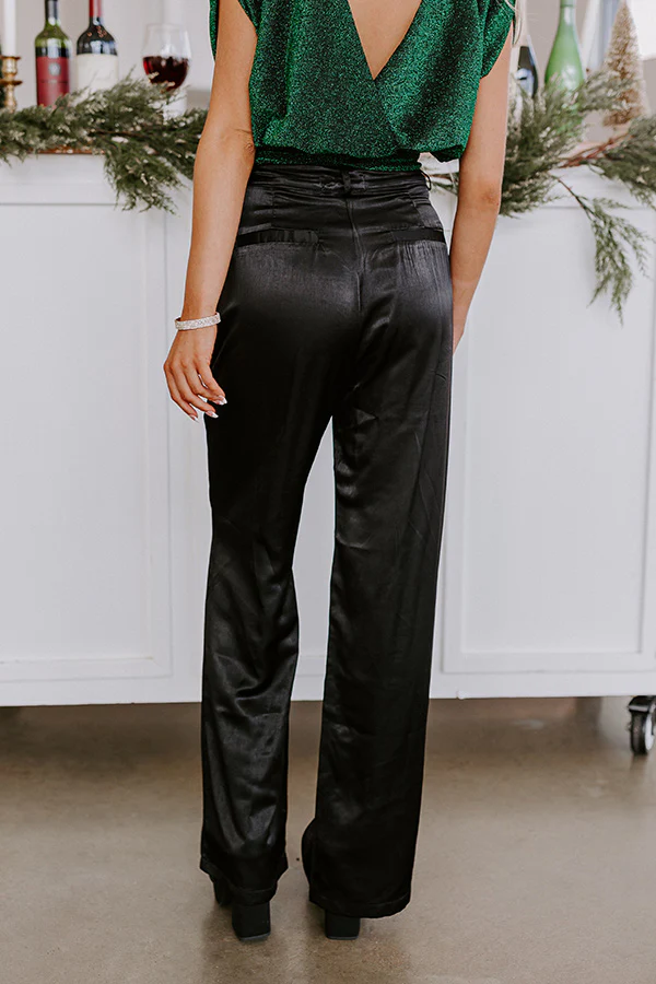 Destiny High Waist Satin Pants - Image 4
