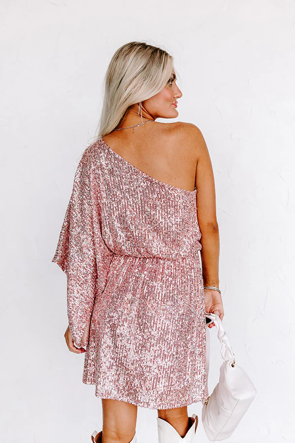 Documenting Memories Sequin Dress In Pink - Image 7
